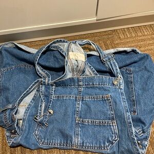 Free People Short Overalls